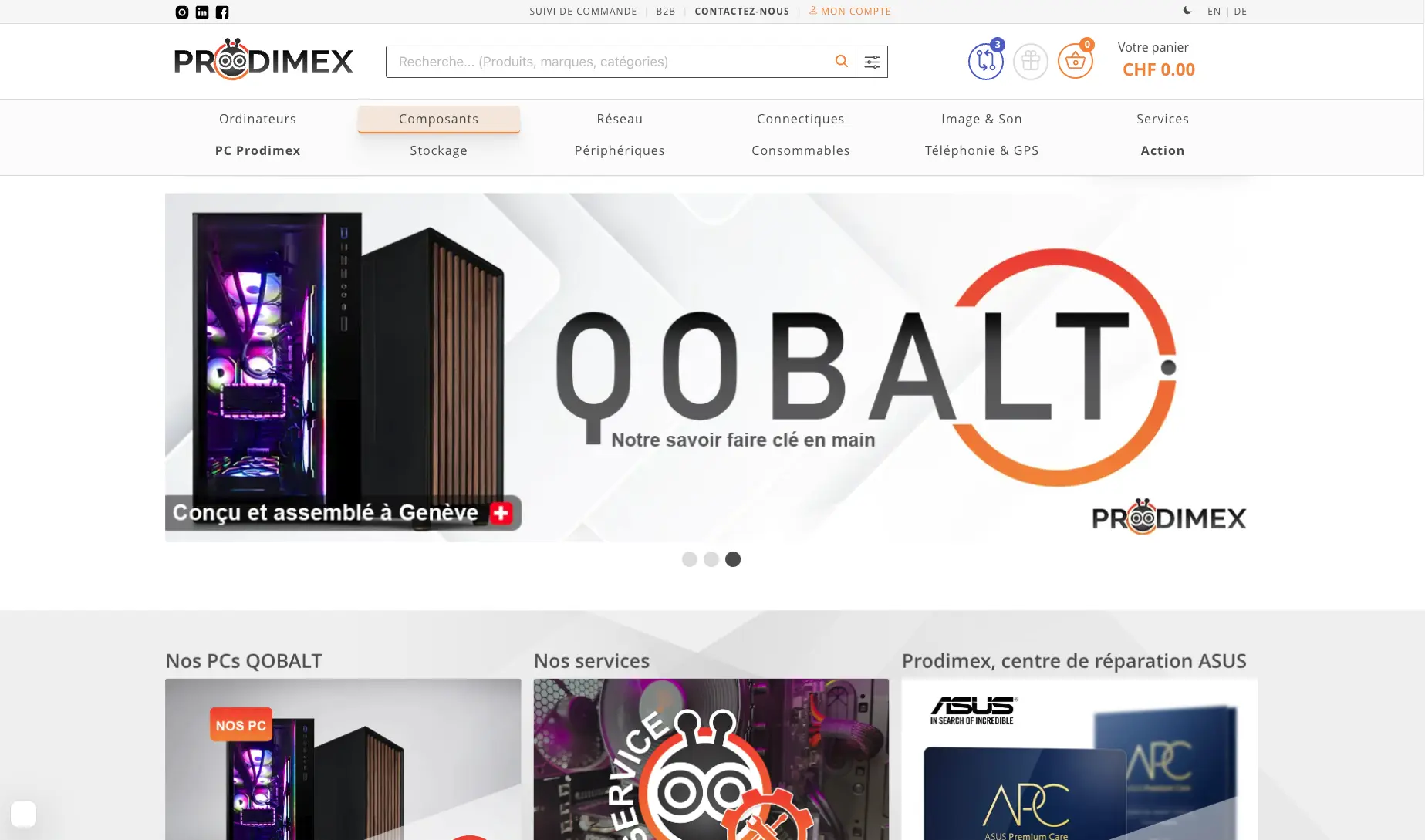 Site Prodimex par Studio-Web
